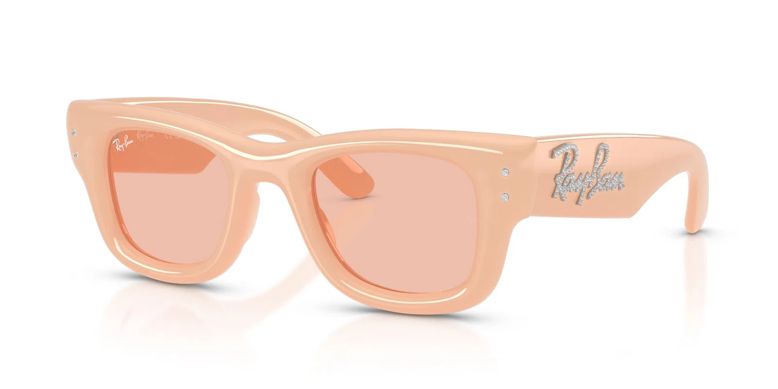 Ray-Ban Wayfarer Puffer 4940B Sunglasses - Green & Strass - view 43
